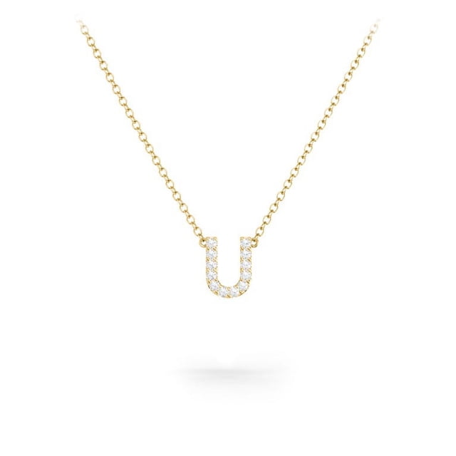 Pave Initial Necklace