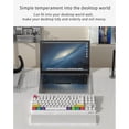 thumbnail image 4 of Almohadilla de soporte para reposamuñecas con teclado antideslizante para juegos de oficina de 61 teclas (blanco), 4 of 9