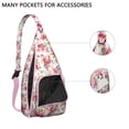 thumbnail image 2 of Boho Floral Sling Backpack – Vintage Botanical Watercolor Wildflower Crossbody Daypack with Romantic Garden & Artistic Bloom Pattern, Lightweight Travel Bag for Women & Nature Aesthetics, 2 of 4