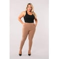 thumbnail image 2 of Plus Size Tummy Control Sculpting Treggings - Portobello, 2 of 11
