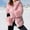 Pink, variant on absuyy Woman Faux Furry Coats Hooded Outerwear Zip Up Warm Long Sleeve Fuzzy Coat Cardigan Black Size 3XL