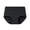 Black, variant on Womens High Waisted Underwear, Breathable Panties with Extended Gusset for Comfortable Daily Wear
