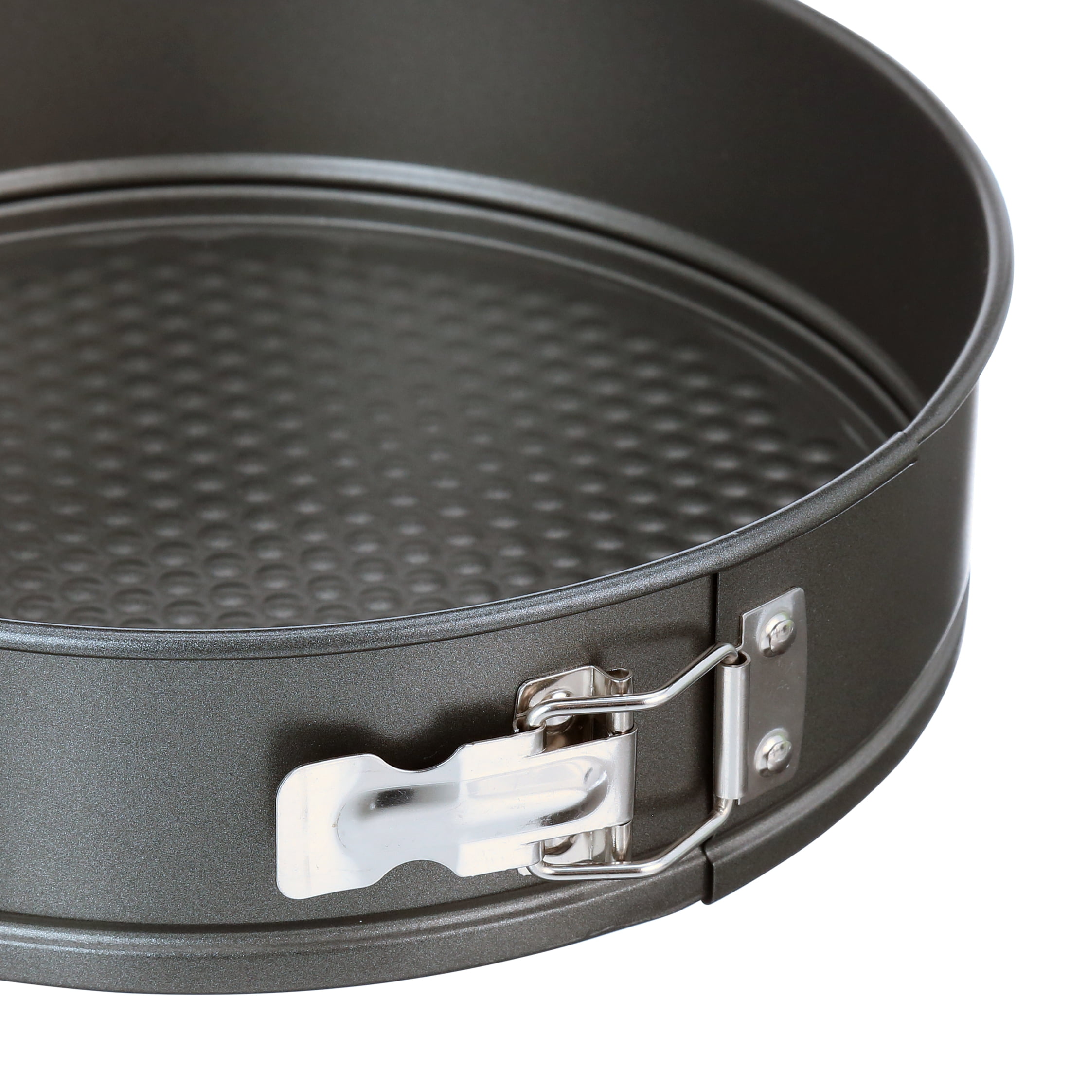 Mainstays, 8", 9", 10" Round Nonstick Carbon Steel Springform Cake Pans, Gray, Set of 3