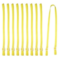 10 PCS Water Bottle Holder Lanyard, Knitted Crossbody Water Bottle Sling Strap Adjustable Water Holder for Carrying Bottles Holder Shoulder for Outdoor Hiking Camping, Yellow