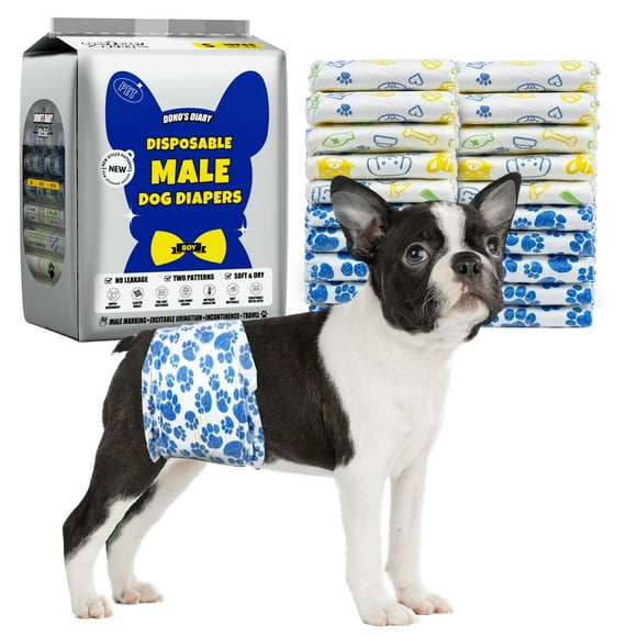pañales desechables para perros Dono Male, 60 unidades, pequeños, 12 a 19 cm