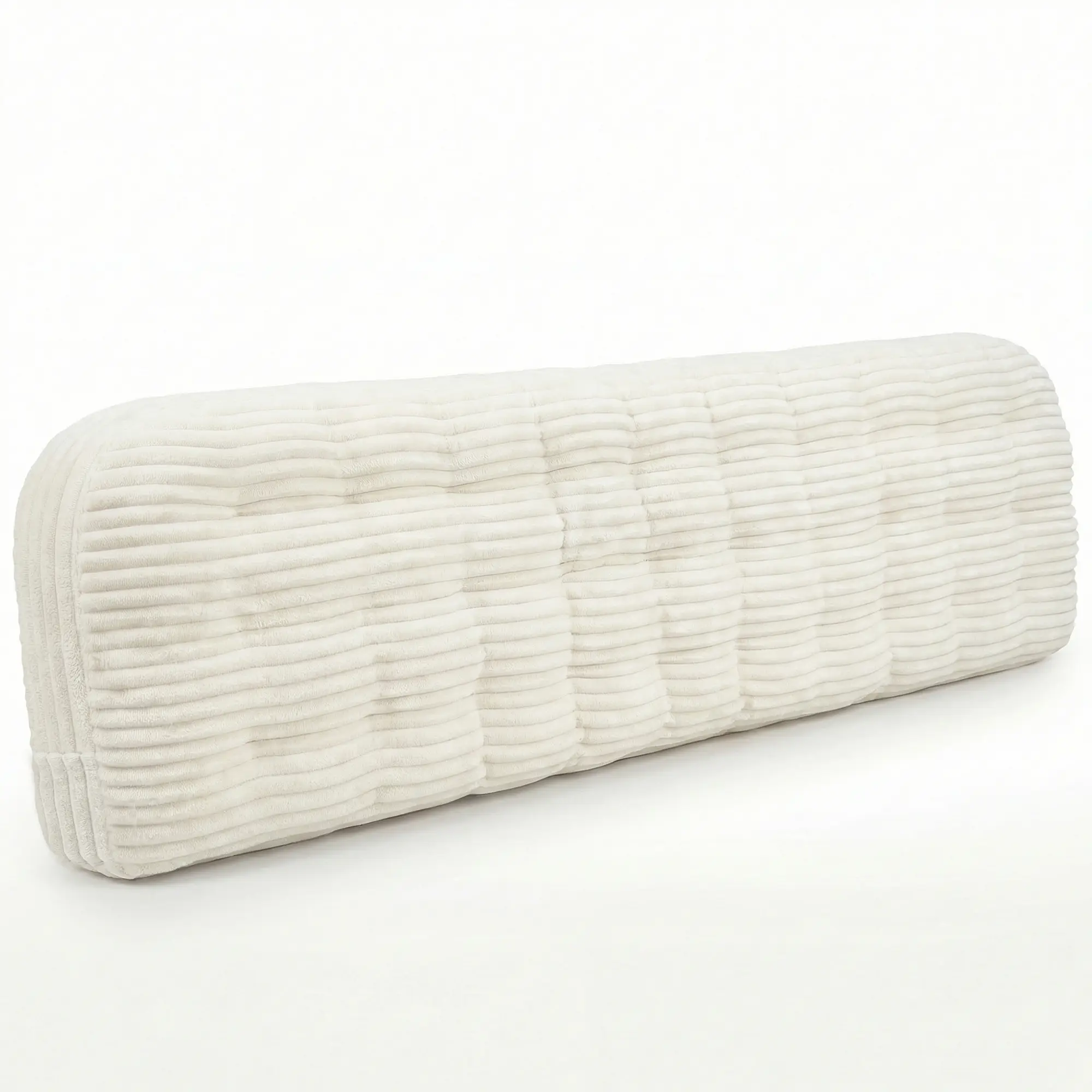 Home Modern Upholstered Headboard for King Size Beds,Stick on Headboard with Side Storage Bag, Headboard with King Size Memory Foam Head Board for Bedroom, Beige,Corduroy