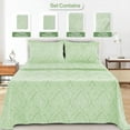 thumbnail image 4 of Lux Decor Collection Super Soft Brushed 6 Piece Bed Sheets Set (California King, Sage), 4 of 9
