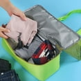 thumbnail image 2 of Sonducket Bolsa de hombro transparente de malla de alta capacidad, bolsas de Picnic portátiles de conservación de calor de doble capa, bolsa de Envolturas para manijas de equipaje Rosa roja, 2 of 6