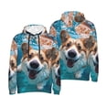 thumbnail image 6 of Bingfone Sea Swimming Corgi Men's Drawstring Hoodie Long Sleeve Pocket Sweatshirts-Medium, 6 of 6