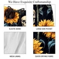 thumbnail image 4 of luoweisi Men's Beach Shorts Quick Dry Swim Trunks with Mesh Lining Sunflower Skull 2XL, 4 of 5