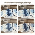 thumbnail image 7 of ODIKA 6'x9' Washable Area Rug Abstract Wave Sage Brushstrokes Subtle Dot Details Edges That for Family Room, Living Room, Master Bedroom, Non-Slip, Easy Care, 7 of 7
