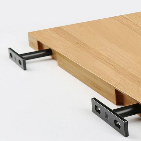 OUNONA  2 Pcs Wall Bracket Practical Shelf Hidden Partition