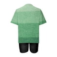 thumbnail image 4 of Penkiiy Women Oversized Gradient Print Short Sleeve Crew Neck T-Shirts Casual Loose Pullover Tops Summer Tee Shirt L Green, 4 of 4