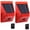 2pack, variant on Solar Alarm Light,Waterproof 8LED Solar Motion Sensor 129db Sound Security Siren Lamp,Solar Strobe Warning Light with Remote for Fence Farm Home Garden Yard