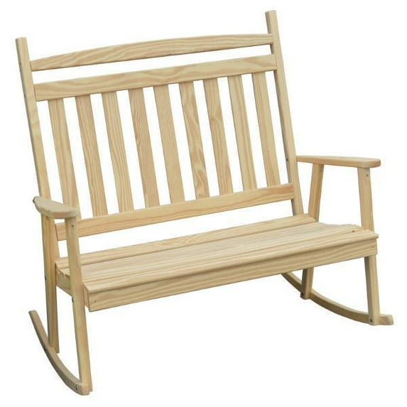 Yellow Pine Double Classic Porch Rocker