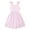 Pink Stripe, variant on Aideaone Girls Dresses Sleeveless Summer Dress Bowknot Strap Stripe V Neck Sundress Blue 3-10T