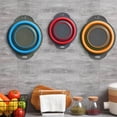 thumbnail image 5 of 1Pcs Collapsible Colander Set, Silicone Collapsible Strainers for Kitchen, Perfect for Draining Pasta, Vegetable and Fruit, Food Strainer, Dishwasher Safe, 5 of 9