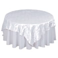 thumbnail image 5 of Efavormart White Pintuck Square Tablecloth Overlay 72"x72" Square Tablecloth Cover For Wedding Party Event Banquet, 5 of 8