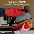 thumbnail image 4 of Native Fab 100% Cotton Oven Mitts & Pot Holders for Baking Cooking Hot Pans - 4 Pack - Red, 4 of 6