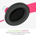 thumbnail image 3 of MEE audio KidJamz 3 Kids Safe Listening Headphones with Volume Limiter & Built-in Microphone, Adjustable On-Ear Headset w/ 3.5mm Jack & Tangle-Free Cord for Online Learning/School/Travel/Tablet（Pink）, 3 of 8
