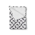 thumbnail image 2 of Fruit Art Soft Flannel Fleece Throw Blanket, Sketchy Pattern of Blueberries Silhouettes Art, Cozy Plush for Indoor and Outdoor Use, 60" x 80", Grey Multicolor, by Ambesonne, 2 of 5