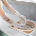Linjieee Dishwashing Gloves Reusable Kitchen Gloves Waterproof Gloves