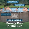 thumbnail image 4 of Bestway Power Steel 14’x42” Metal Frame Above Ground Pool w/ Pump, Ladder, & Cover, Brown, 4 of 9