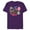 Purple, variant on Disney Mickey & Pals Christmas Holiday Team Nice…and Naughty - Short Sleeve Blended T-Shirt for Adults - Customized-Dark Heather