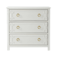 thumbnail image 5 of COZAYH Farmhouse 3-Drawer Dresser, Rustic Chest of Drawers with Embossed Geometric Lines, French Country Dresser for Bedroom, Living Room, 5 of 7