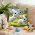 thumbnail image 3 of Nkmbld Easter Decorations Throw Pillow Covers Rabbits Short Lint Material Easter Ambiance Decoration Living Room Bedroom Sofa Pillowcase, 3 of 8