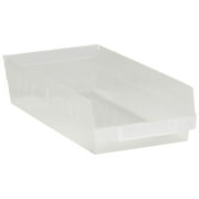 Box Partners Plastic Shelf Bins 17 7/8" x 8 3/8" x 4" Clear 10/Case BINPS113CL