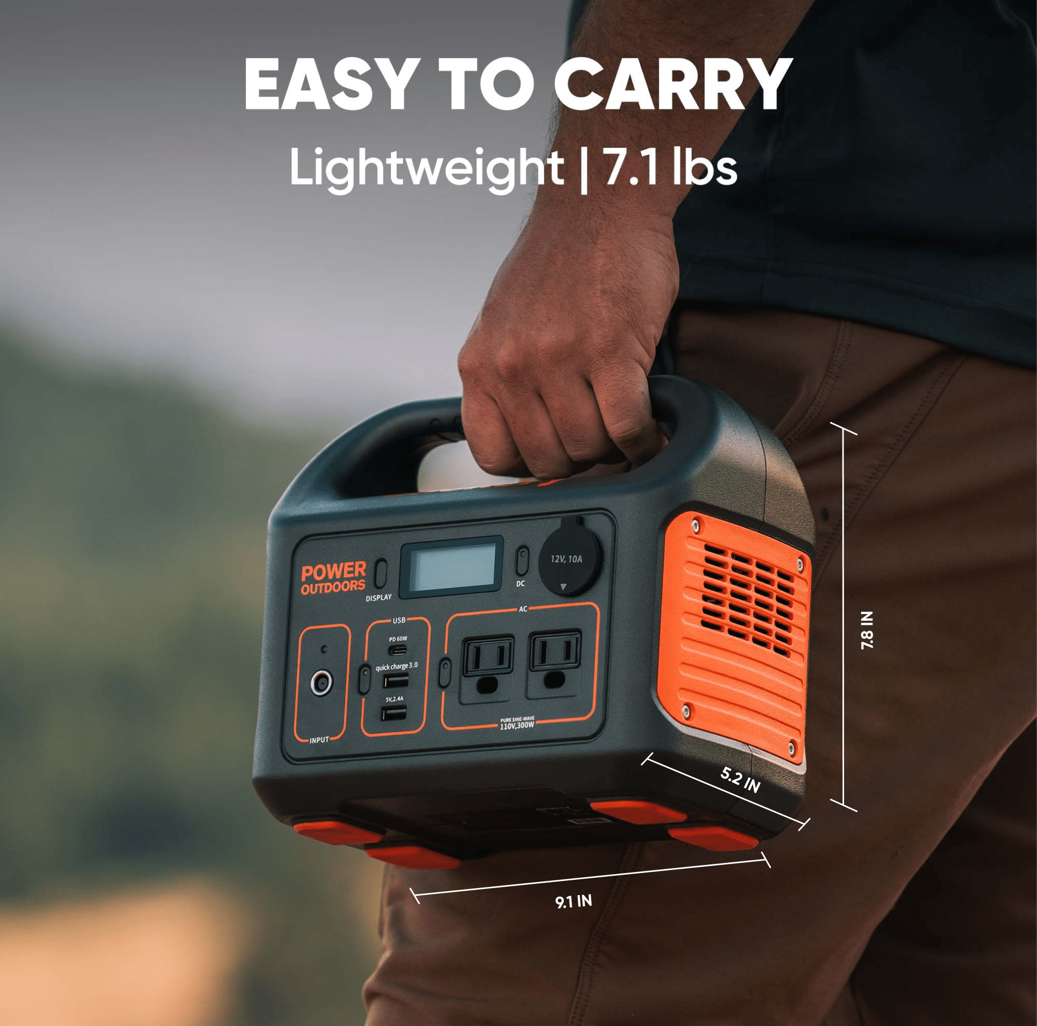 Jackery Solar Generator 300, 288Wh Backup Lithium Battery with 1*Solar Panel SolarSaga 40Wair Solar Panel