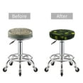 thumbnail image 5 of Bingfone13 Inch Padded Round Bar Stool Cover Cushion With Elastic Fabric Round Chair Seat - Green Branch Olive, 5 of 7