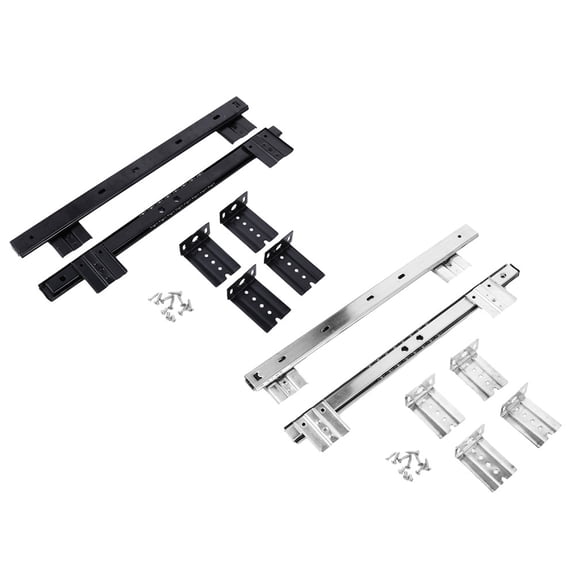 NIAIZEK 2-Pack Steel Drawer Slides for Keyboard Tray with Soft Close Feature and
