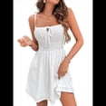 thumbnail image 2 of Vestidos de Tirantes Finos con Bordado de Ojales y Busto Fruncido para Mujer XL, 2 of 10