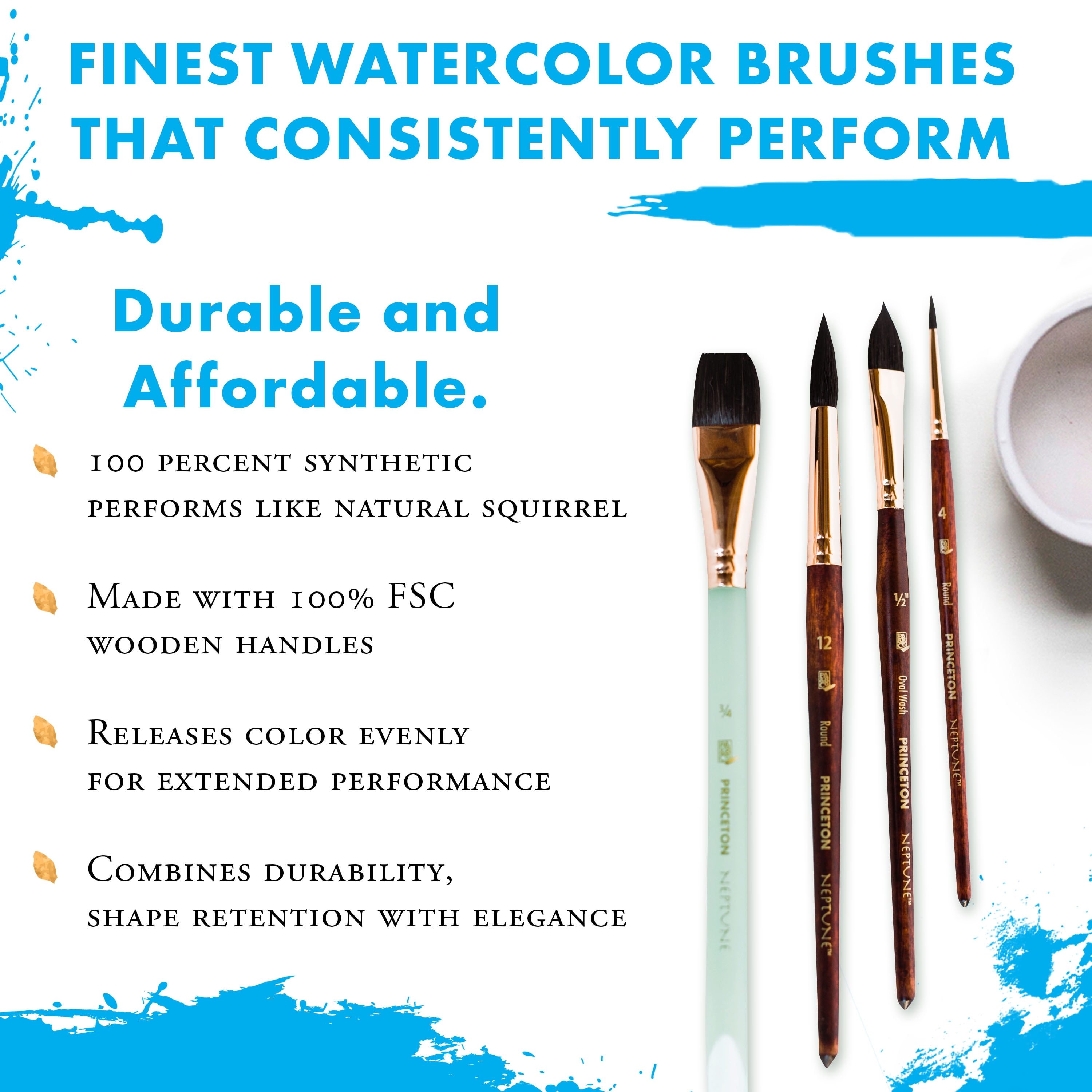 Princeton Neptune Round 8 Watercolor Brush - Unboxing and Review 