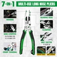 thumbnail image 5 of SK 3-Piece Pliers Set, 8-Inch Multi-use Noodle Nose Pliers, 7-Inch Multi-use Diagonal Pliers and 8-Inch Multi-use Linesman Pliers, CR-V Construction, Non-slip Handle, with EVA Foam Tool Organizer, 5 of 7