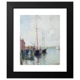 thumbnail image 2 of Guy Carleton Wiggins 15x18 Black Modern Framed Museum Art Print Titled - East Gloucester Docks (circa 1910-15), 2 of 5