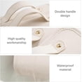 thumbnail image 5 of Roll up Makeup Bag, Large Travel Makeup Bag, Foldable Makeup Bag, Waterproof Hanging Toiletry Bag with 4 Clear Detachable Interior Pockets, Portable Cosmetic Bag for Women Travel Essentials (Beige), 5 of 9