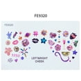 thumbnail image 6 of Butterfly Face Stickers Makeup for Kids Cute Stickers for Face Glitter 6 Sheets Suncolor Hair, 6 of 8
