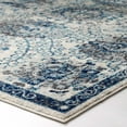 thumbnail image 5 of Modway Entourage Kensie Floral Moroccan Trellis Area Rug in Ivory and Blue, 5 of 7