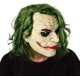 thumbnail image 3 of Máscara de látex de Joker, tocado, disfraz de Joker para Halloween, máscara de látex de Arthur Fleck, disfraz de payaso aterrador de terror, peluca de pelo verde, disfraz de Halloween, 3 of 5