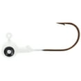 thumbnail image 3 of Eagle Claw Tin Ball Head Jig - Double eye - 5 pack - 1/16 oz - White, 3 of 7