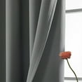 thumbnail image 4 of Elegant Insulated Curtains Panel Pair 39x78 Inches Black Polyester Noise Reduction Temperature Control Machine Washable, 4 of 6