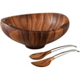 thumbnail image 1 of Nambe Butterfly Salad Bowl with Servers, 1 of 4