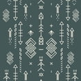 thumbnail image 2 of 3S Brother's Kitchen Valance BOHO Printed Set of 3 Hanging Rod Pocket & Back Tab Window Décor Valances Tiers Café Curtains -Made in Turkey 0032( Pine Green 50"x14" Valance - 2 Tiers 24"x30"), 2 of 4
