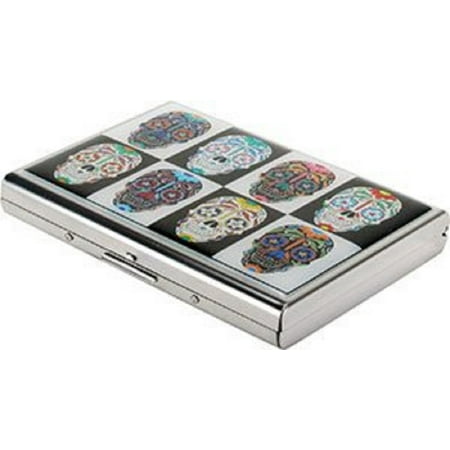 Day of the Dead Sugar Skulls RFID Blocking Credit Card Case Theft Protection (Best Credit Card Protection)