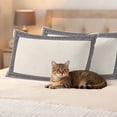 thumbnail image 3 of Black Cream Greek Key Outdoor Waterproof Pillow Covers, Geometric Greece Ancient Rustic Decorative Rectangle Throw Pillowcase Sofa Cushion Sham for Patio/Couch/Chair, 20"x12" 2 Pack, 3 of 8