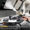 thumbnail image 2 of 2500w Handheld High-Temperature Pressurized Steam Cleaner, 6-Level High Pressure Steam with Various Nozzle Attachments, 1L Water Tank for Grout Tile Kitchen Grease Car Detailing Engine - WHITE, 2 of 5