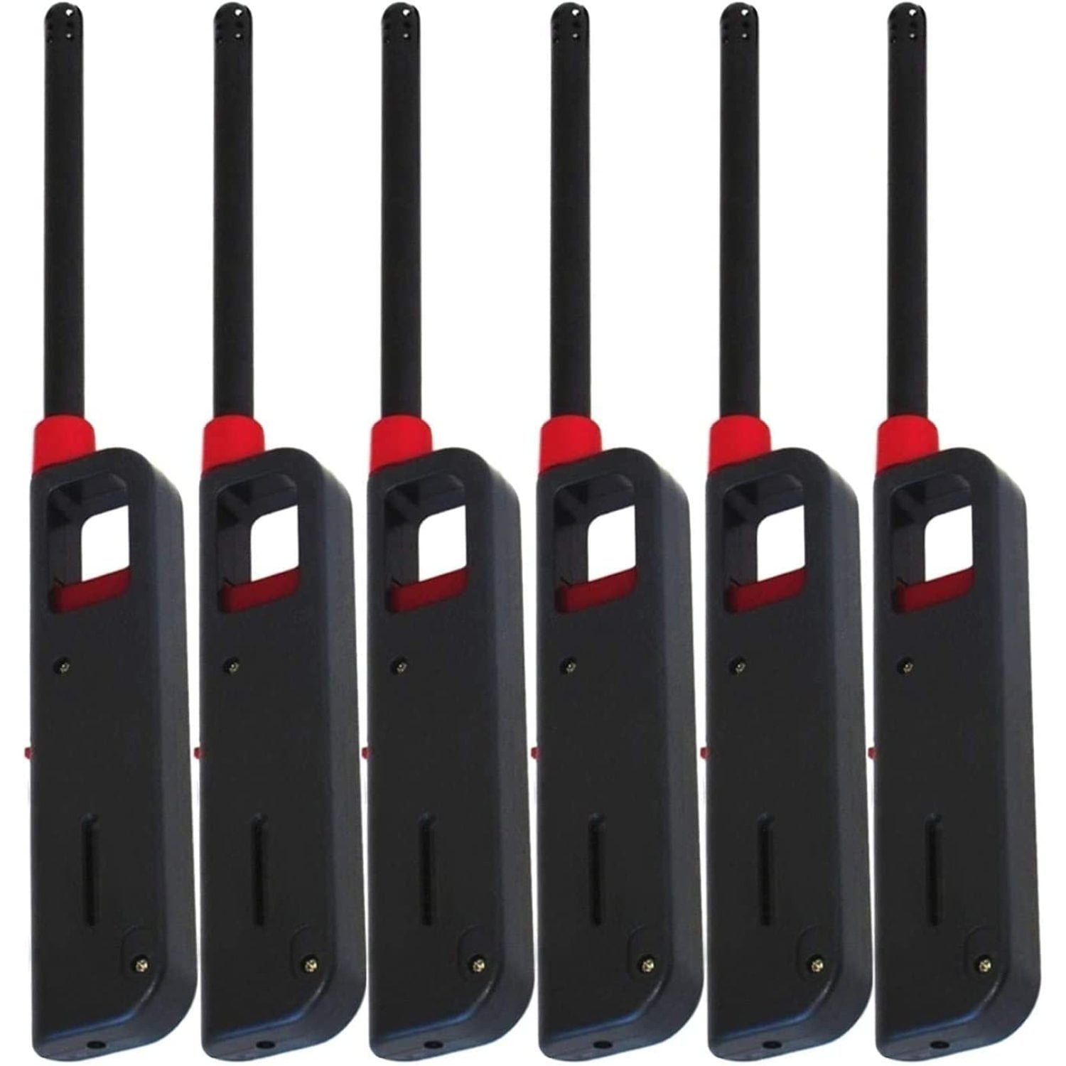 6 Pack NULQelly Fuel Included Handi BBQ Grill Click Flame Long Stem